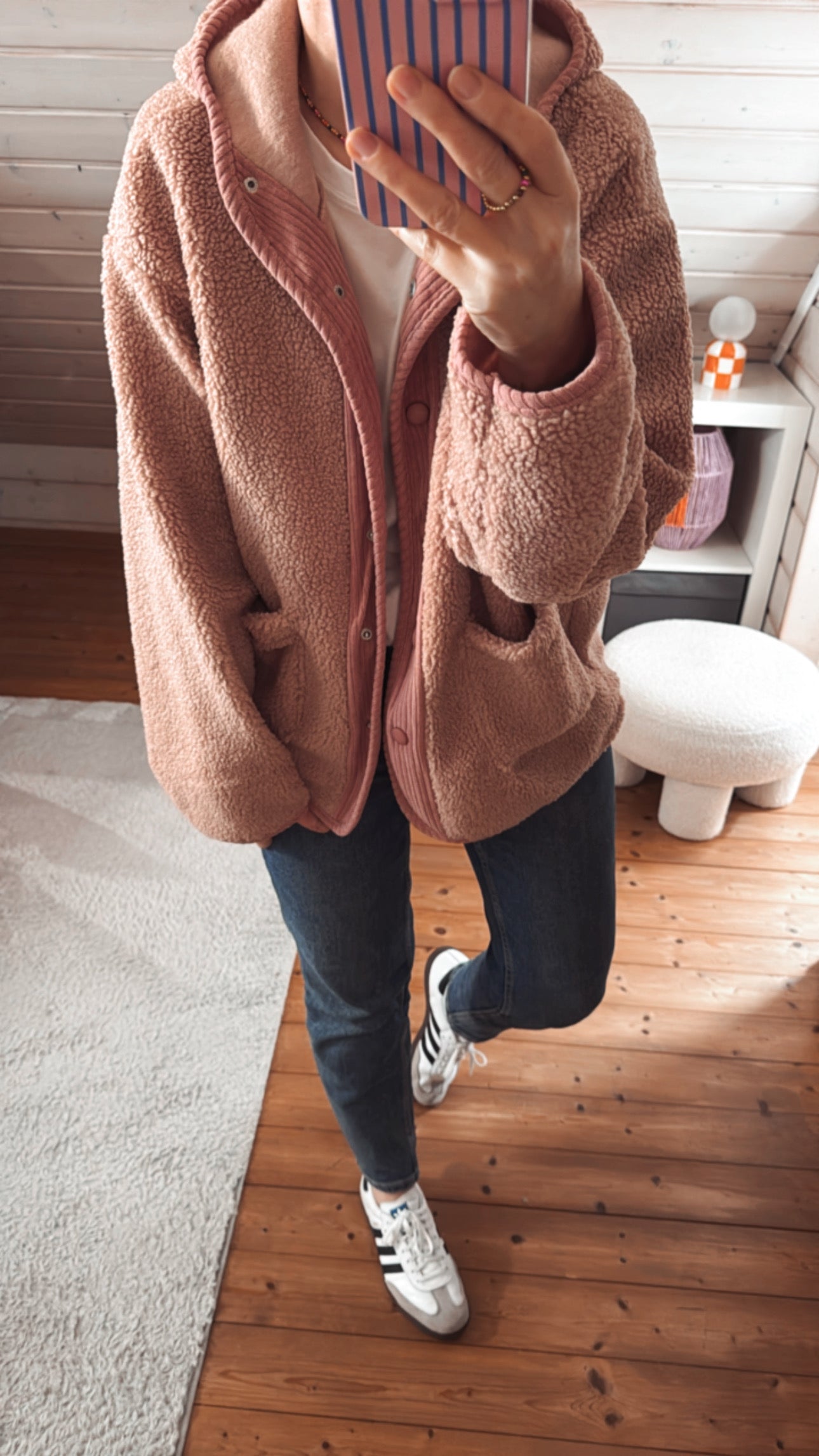 TEDDY Jacke KAPUZE Cord Einsatz