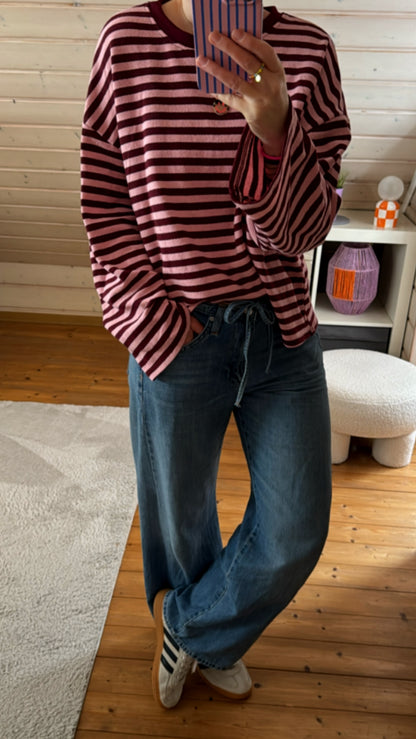 Streifen LONGSHIRT / FRENCH TERRY