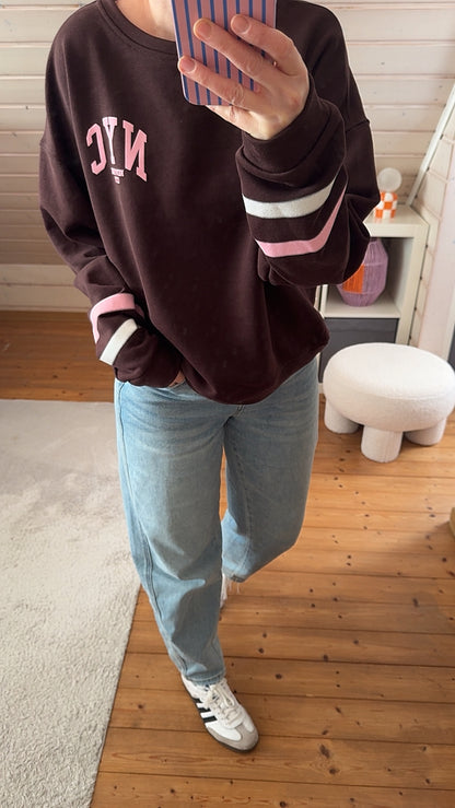 SWEATER NYC RÜCKENPRINT