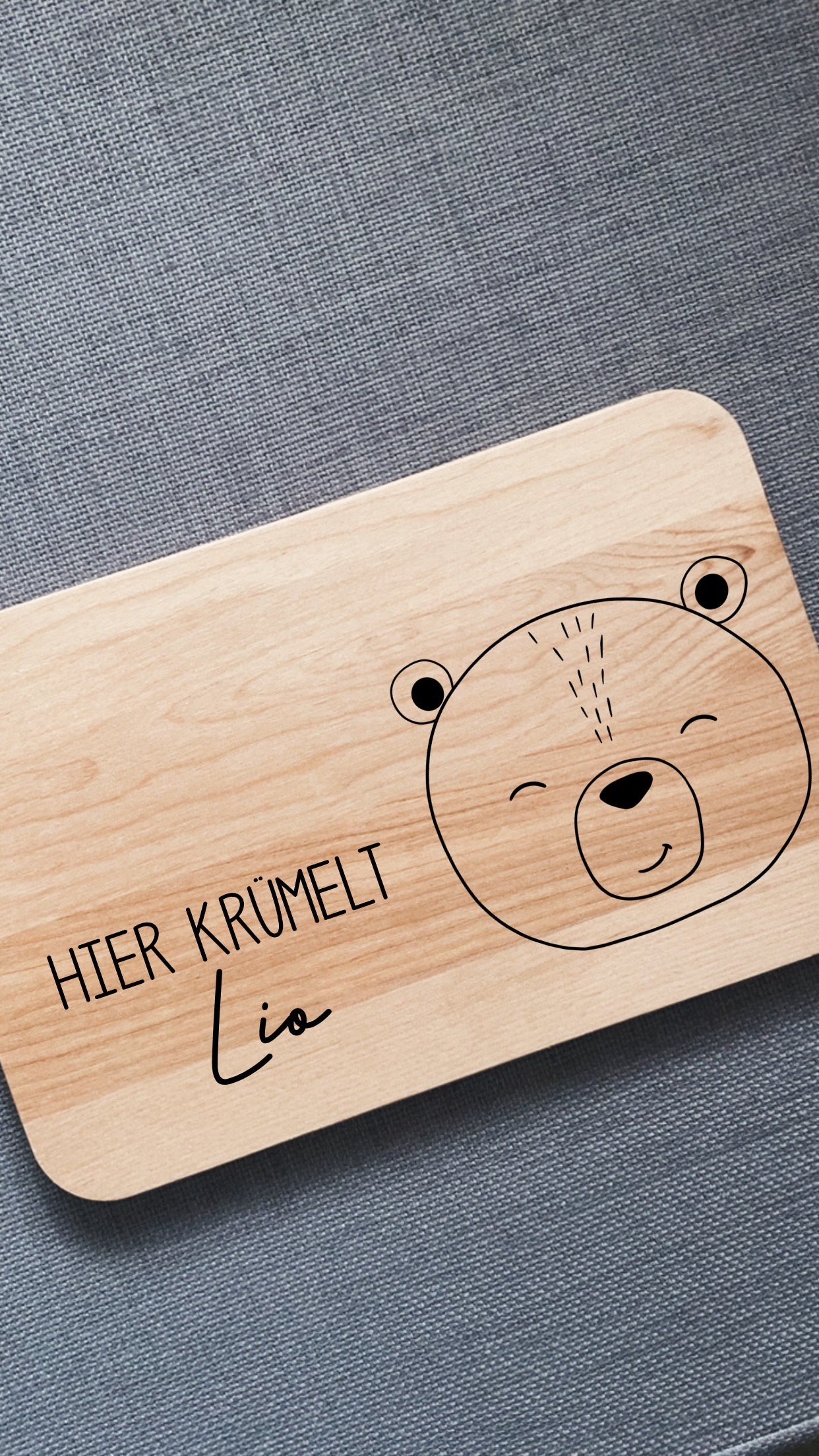 Holzbrett Frühstücksbrettchen Personalisiert