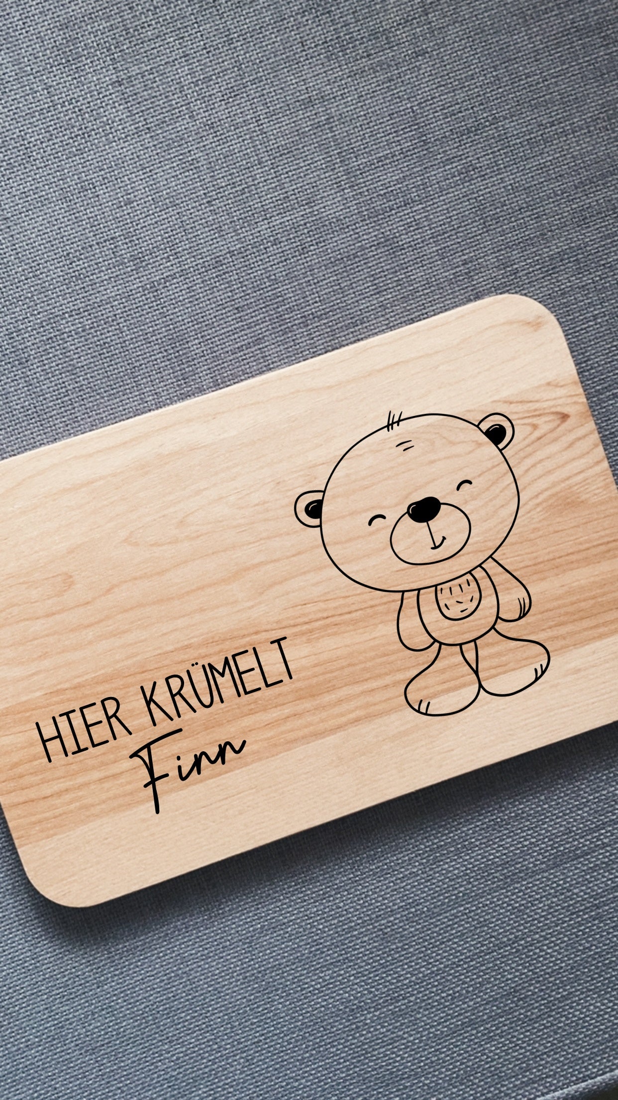 Holzbrett Frühstücksbrettchen Personalisiert