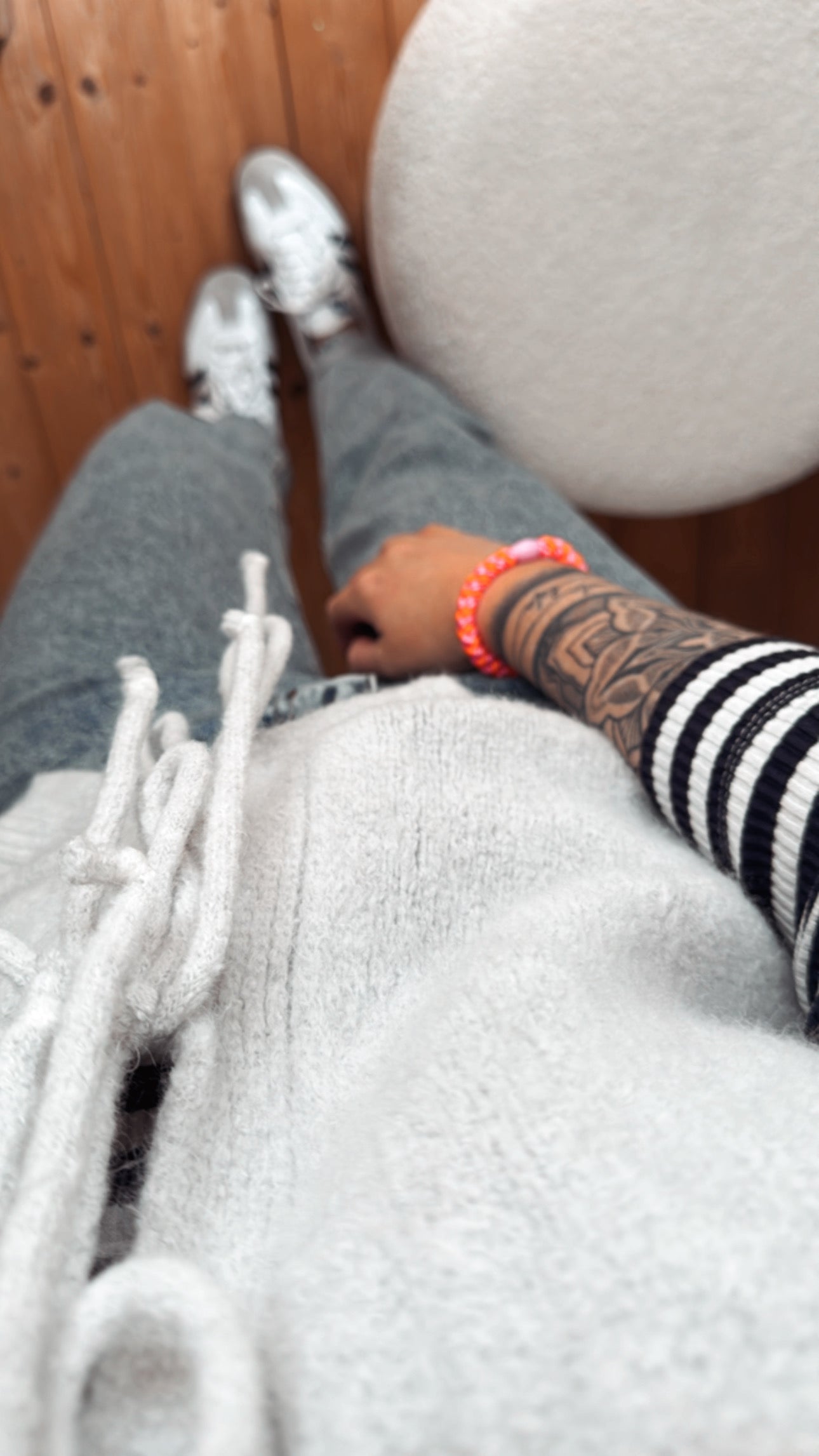 Strickjacke Weste Onezise Knoten