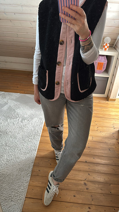 TEDDY / CORD Weste ärmellos