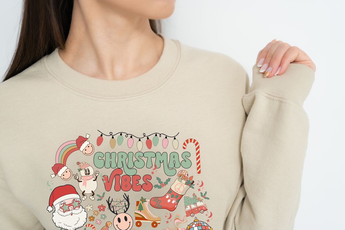 DAMEN UNISEX SWEATER CHRISTMAS VIBES