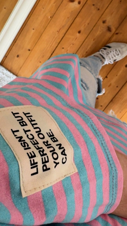 T-Shirt STREIFEN FRENCH TERRY Life isn‘t perfect