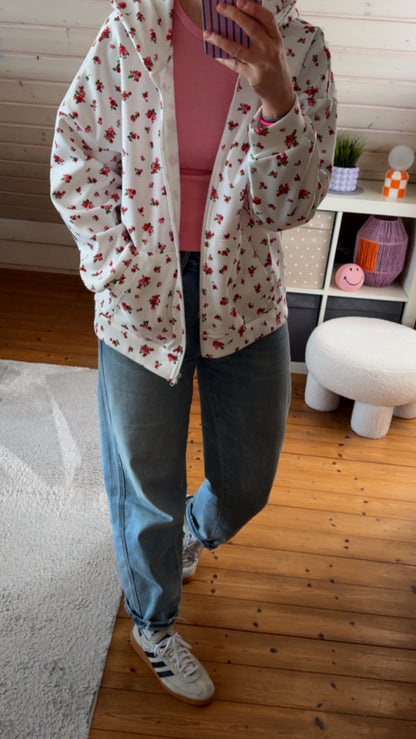 Kapuzenjacke Zip Hoodie Floral