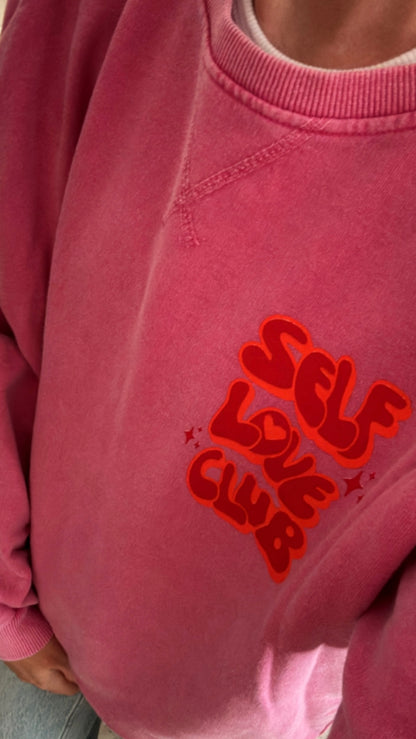 SWEATER SELF LOVE CLUB Rückenprint