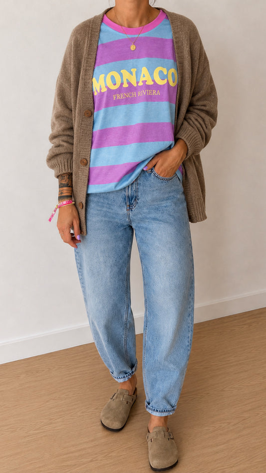 BASIC T-Shirt 6 FARBRN COLOUR BLOCK