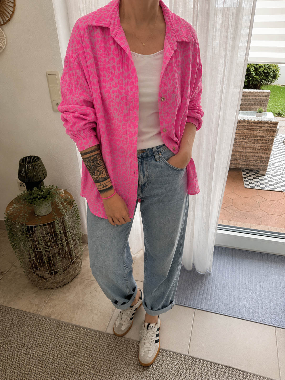 Musselin Bluse Onesize LEO