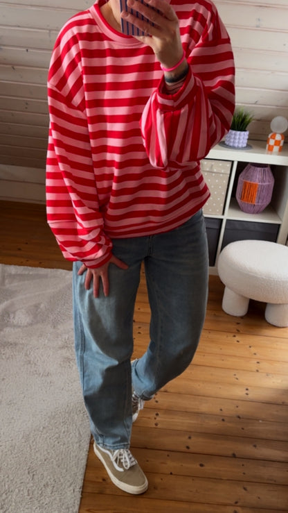 SWEATER PREMIUM STREIFEN FRENCH TERRY