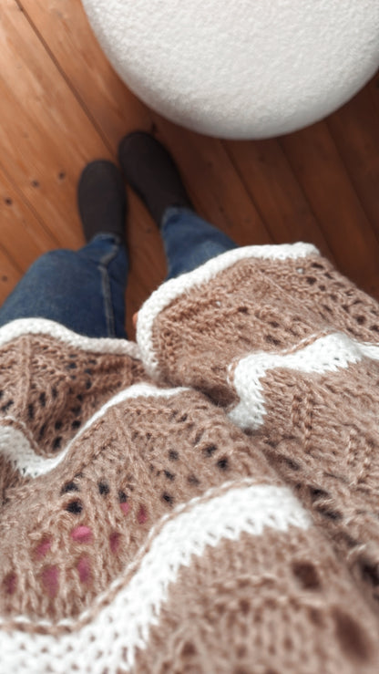 Oversize Strickpullover BOHO Lochstrick