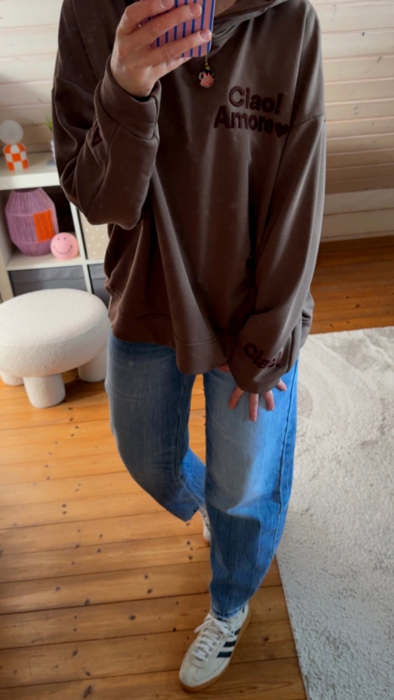 CIAO AMORE HOODIE Onesize /STICKEREI