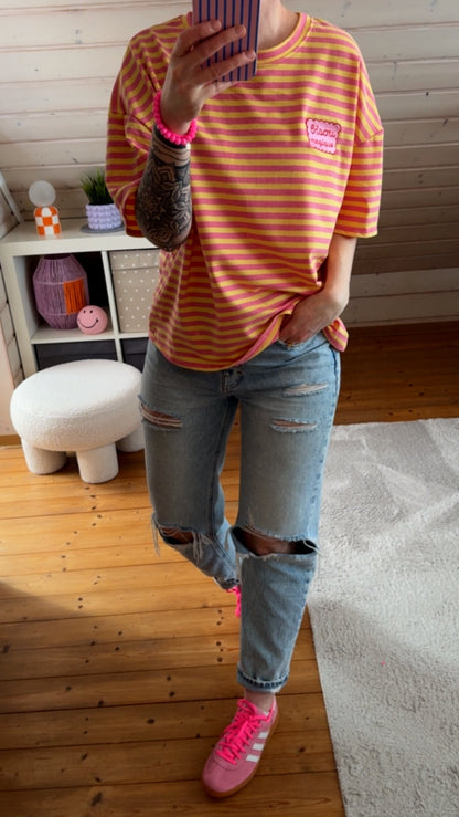 T-Shirt STREIFE French Terry BISOU
