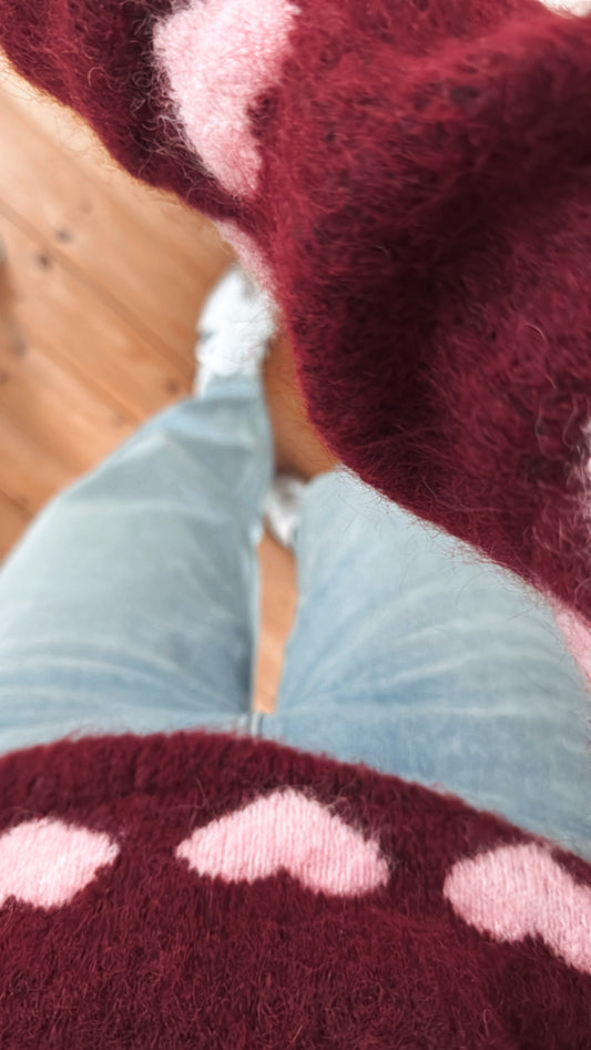 Pullover Strick Herzchen