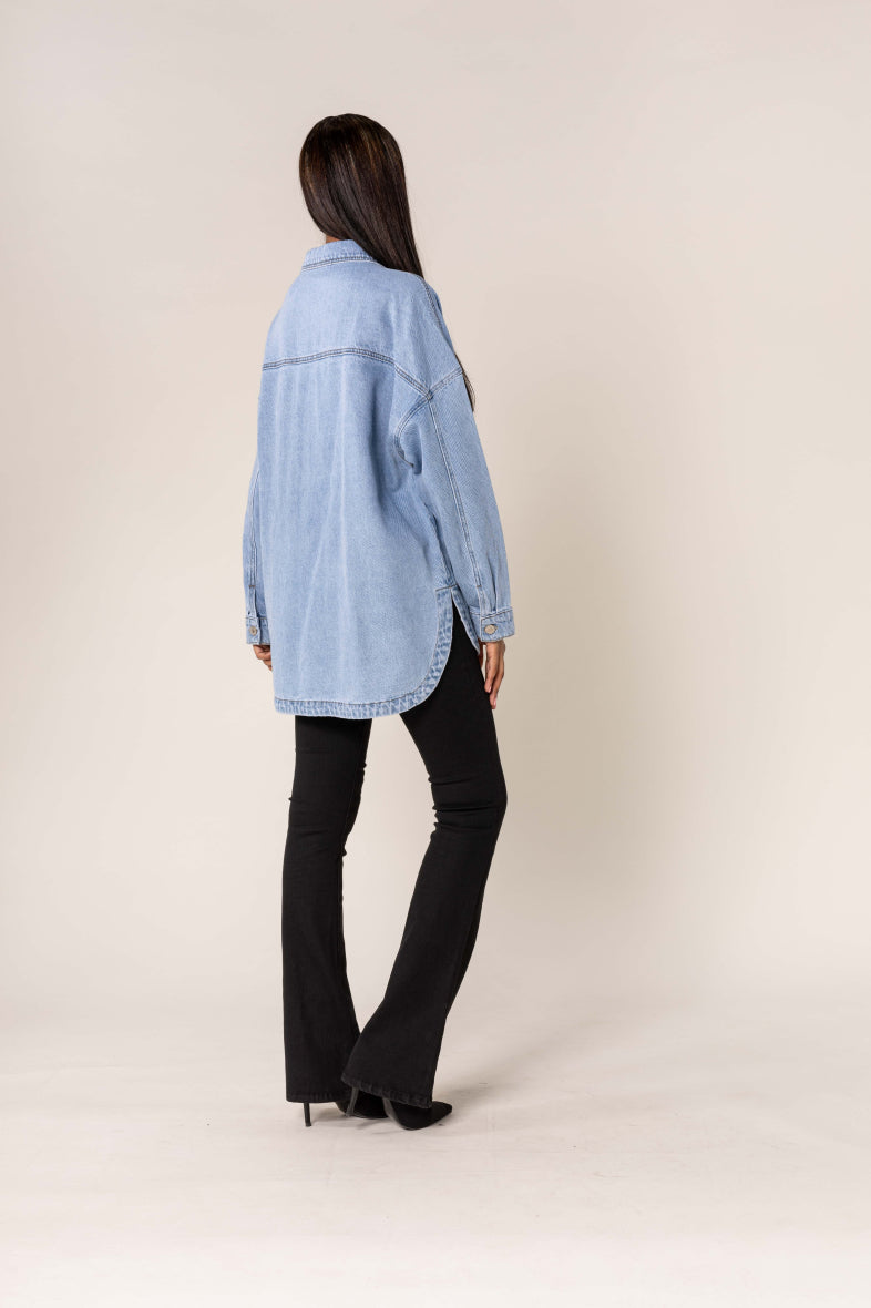 Jeans Jacke Überhemd Denim