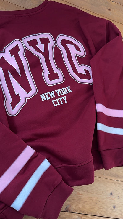 SWEATER NYC RÜCKENPRINT