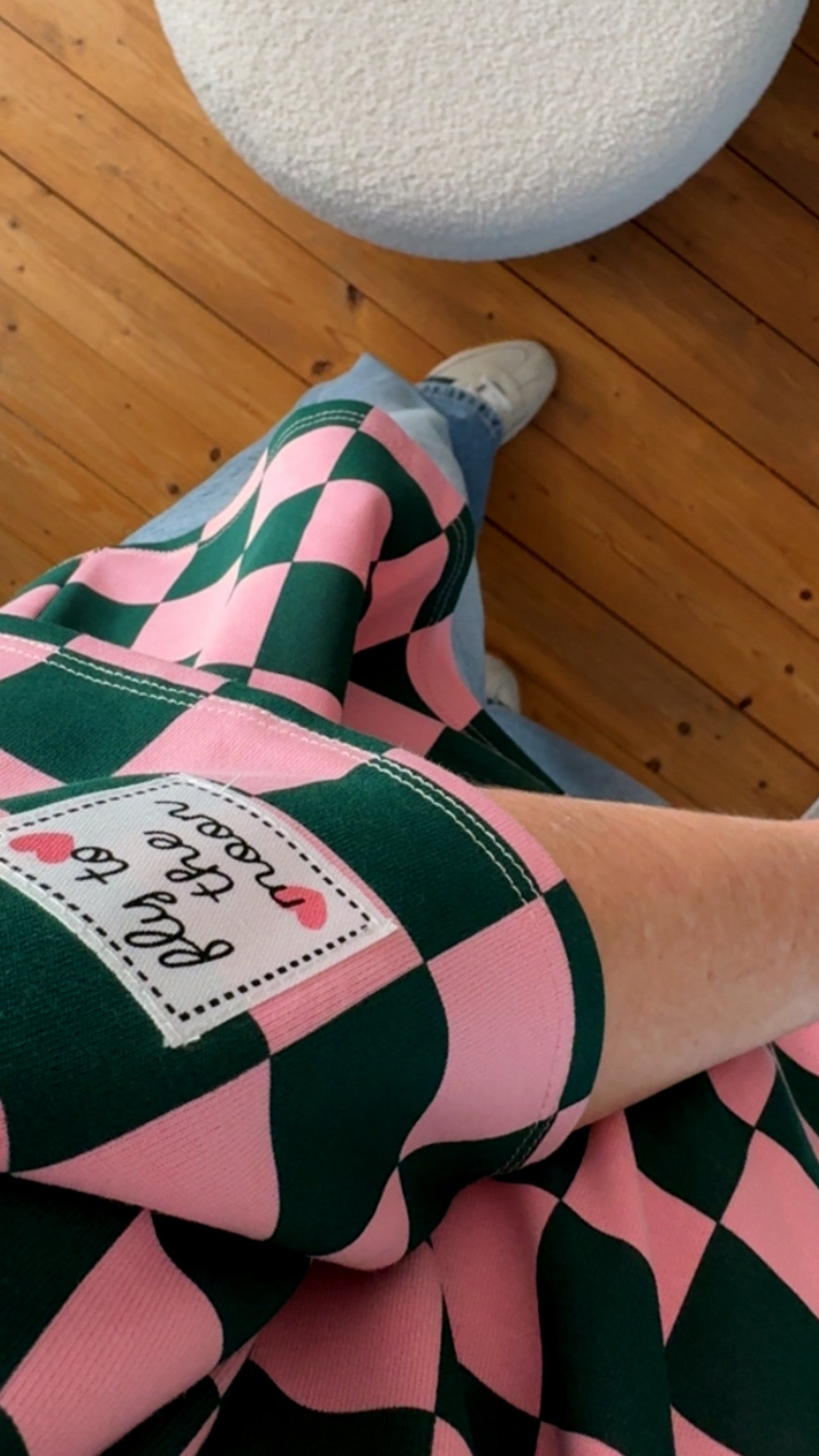 T-SHIRT FRENCH TERRY PREMIUM KARO / TO THE MOON