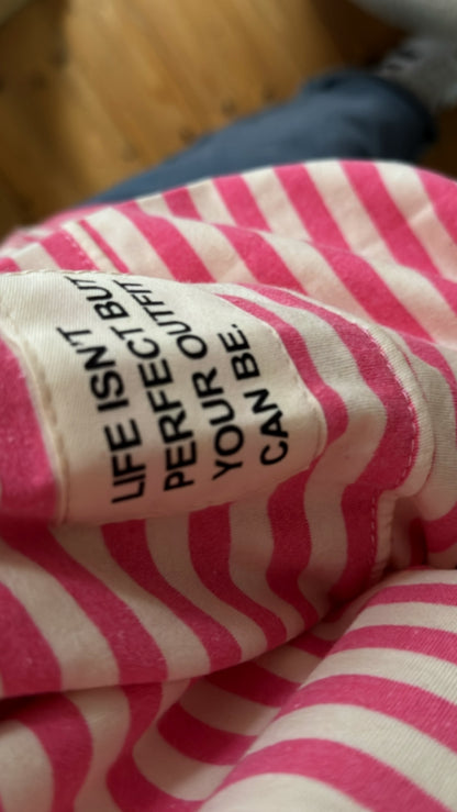 Longshirt Sweater leicht STREIFEN FRENCH TERRY