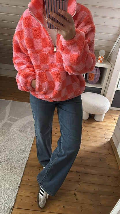 TEDDY HALF ZIP COZY KARO