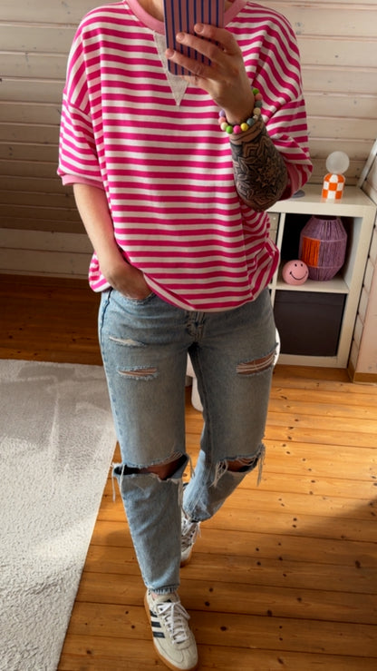 T-SHIRT FRENCH TERRY PREMIUM STREIFEN