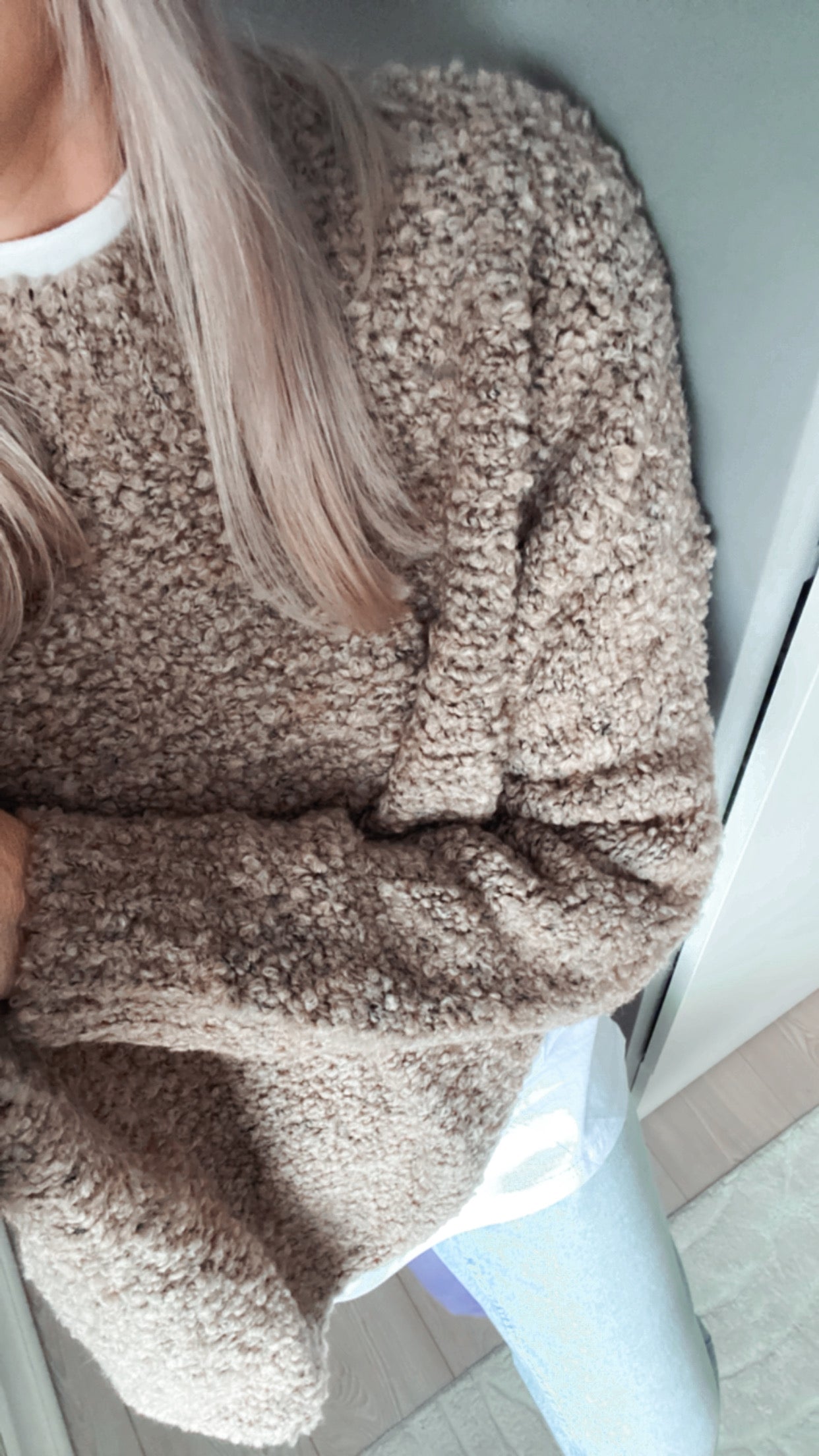 TEDDY PULLOVER BOUCLE ONESIZE