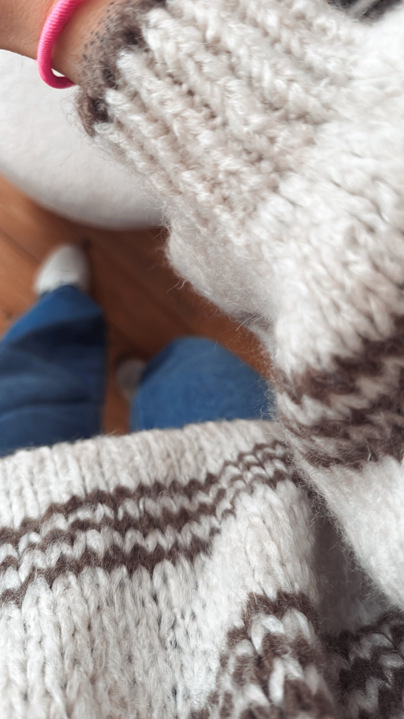 Strick Pullover Streifen