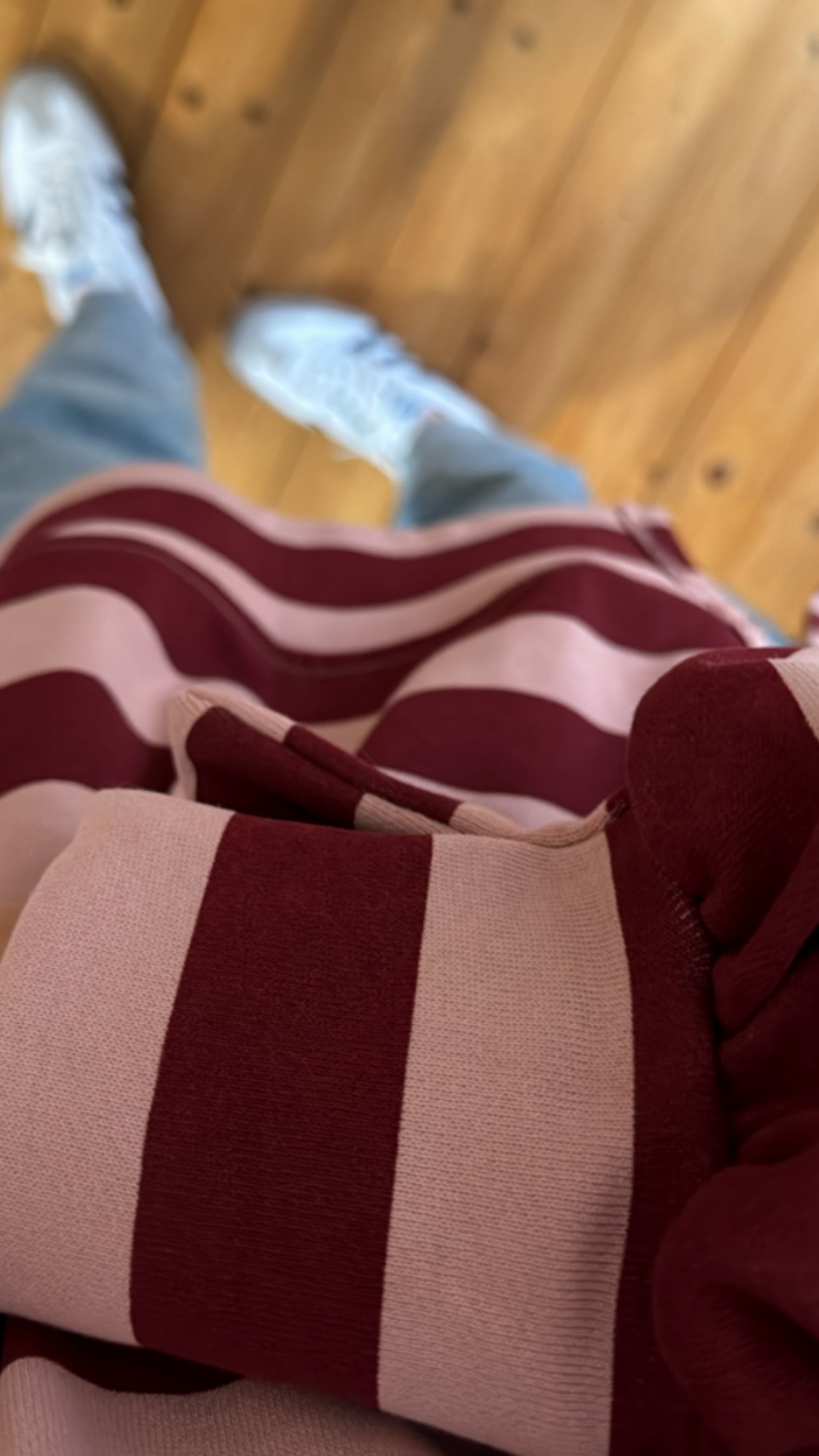 SWEATER Streifen süße Details