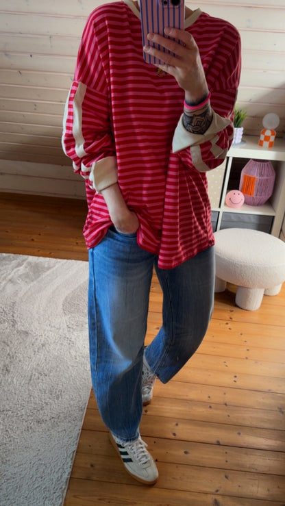 Streifen LONGSHIRT SWEATER OVERSIZE