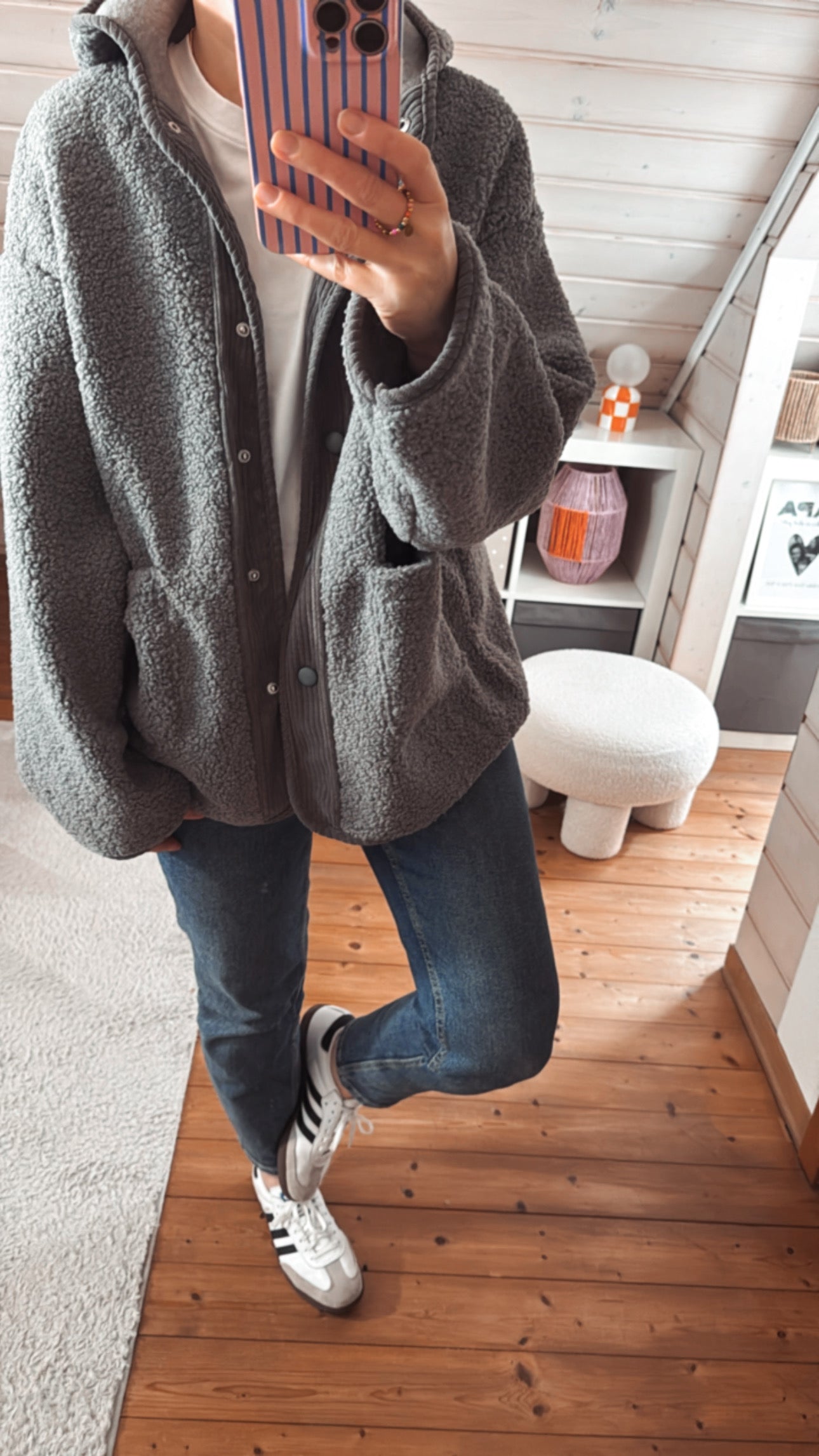 TEDDY Jacke KAPUZE Cord Einsatz