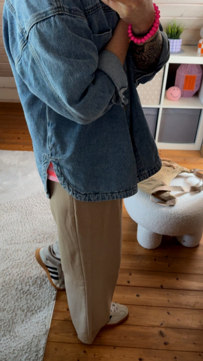 Jeans Jacke Überhemd Denim