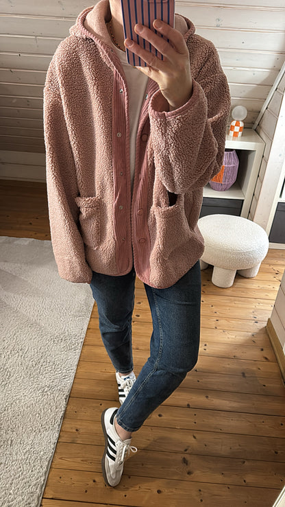 TEDDY Jacke KAPUZE Cord Einsatz