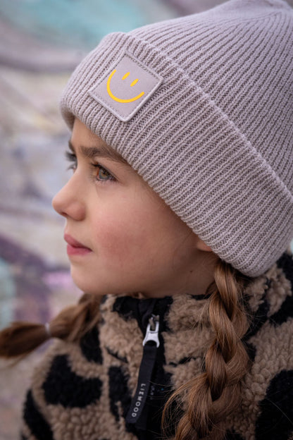 Kids Strick Mütze Neon Statement