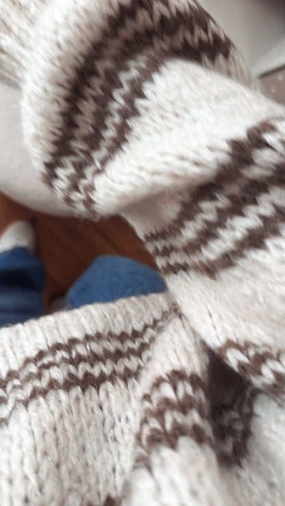 Strick Pullover Streifen