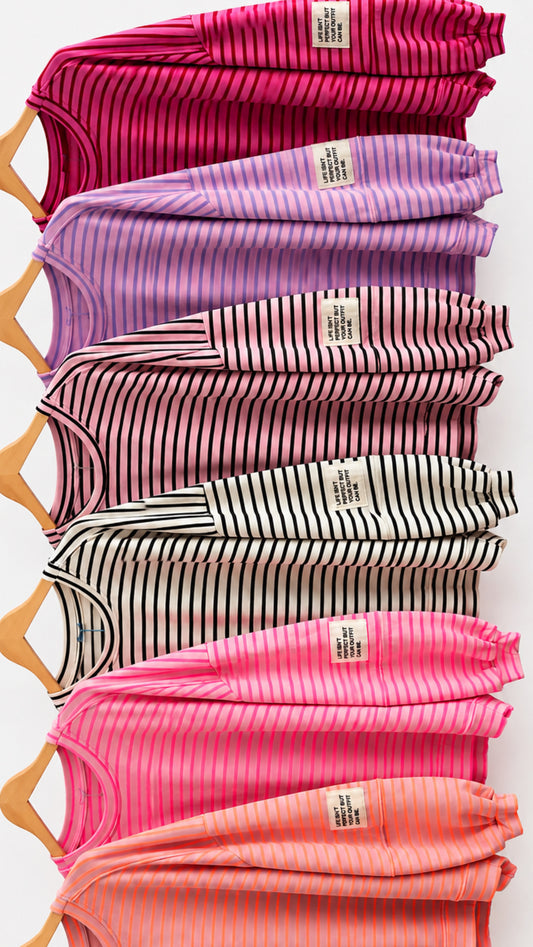SWEATER PREMIUM TERRY STREIFEN / PERFECT OUTFIT
