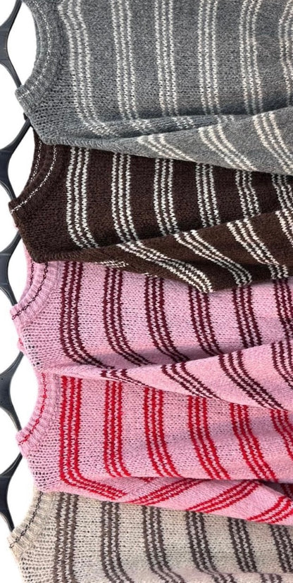 Strick Pullover Streifen