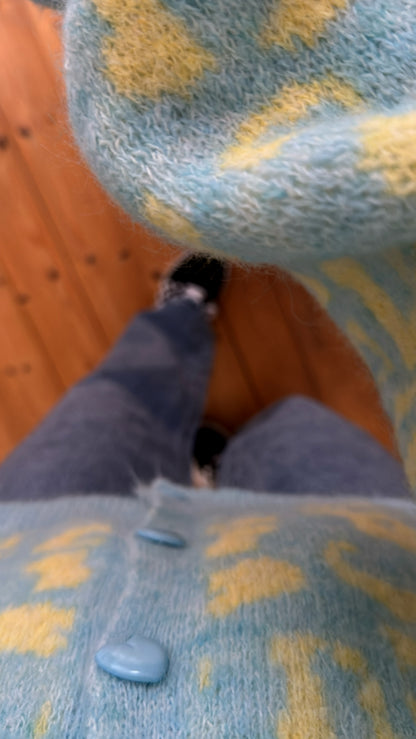 Strickjacke Leo Cadigan Herz Knopfleiste