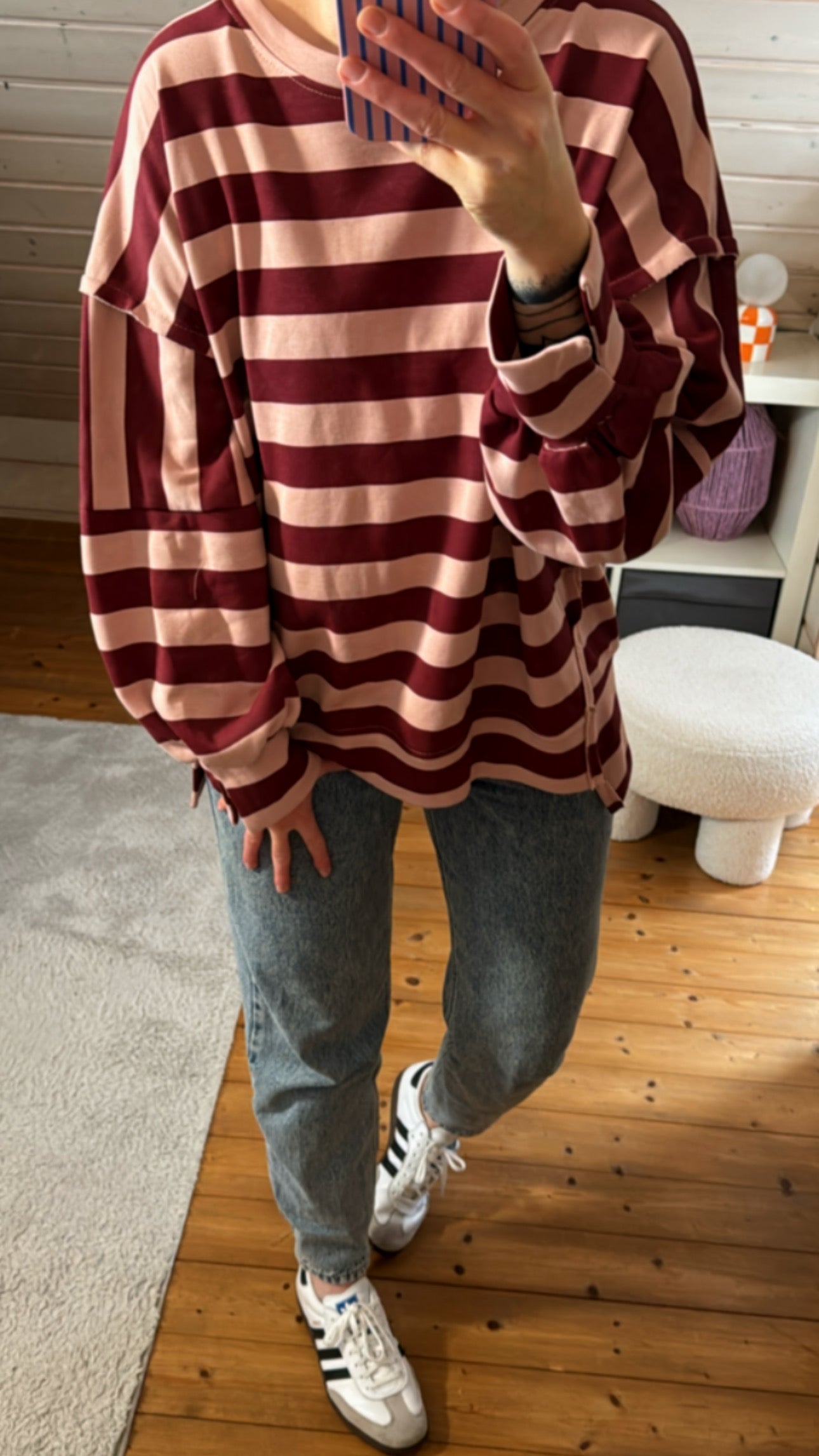 SWEATER Streifen süße Details