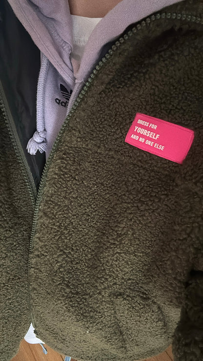TEDDY Jacke ZIP langarm Neon Patch