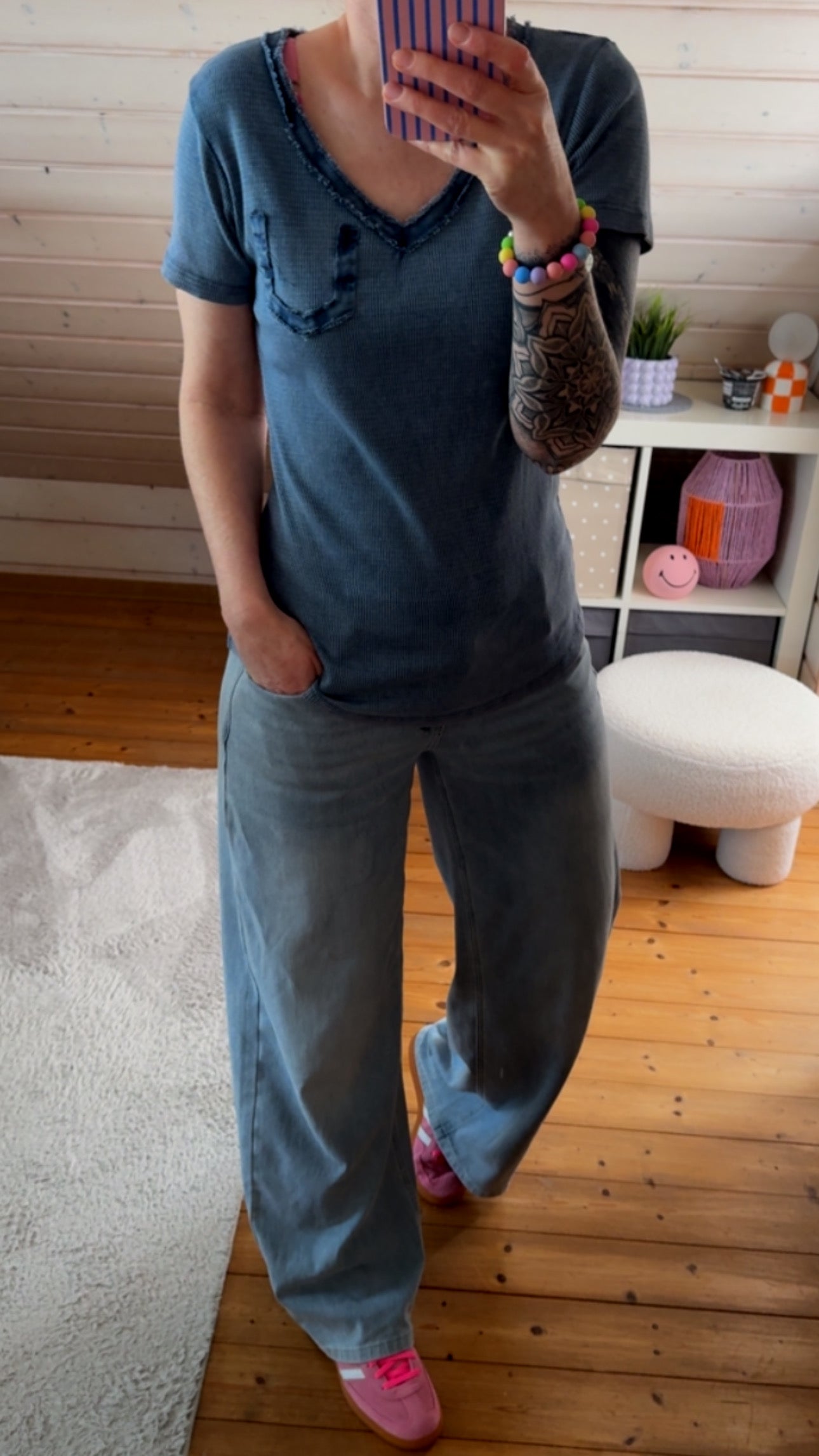 BASIC T-SHIRT USED 7 FARBEN