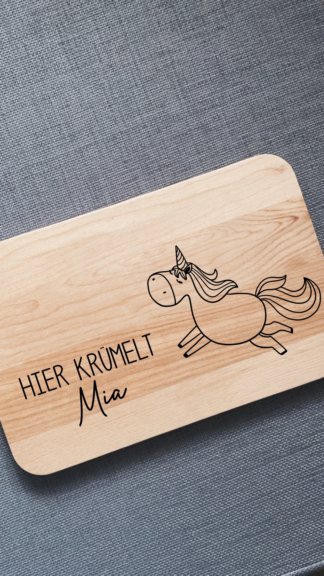 Holzbrett Frühstücksbrettchen Personalisiert