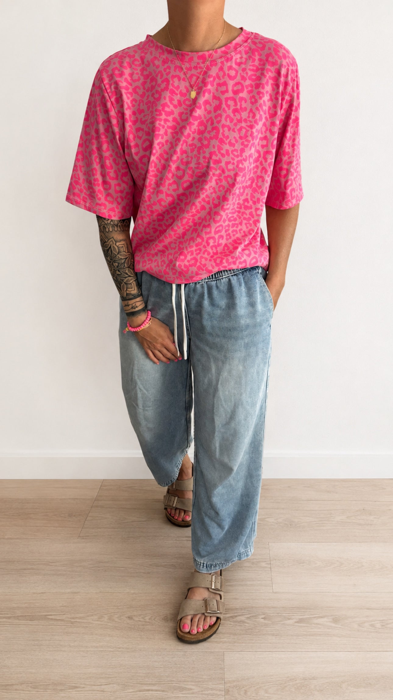 BASIC T-Shirt LEO 5 FARBEN COLOUR BLOCK