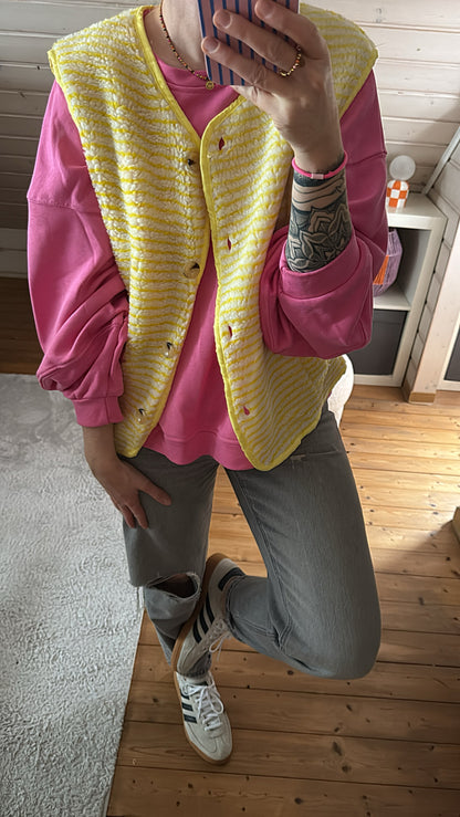 TEDDY Weste ärmellos STREIFEN