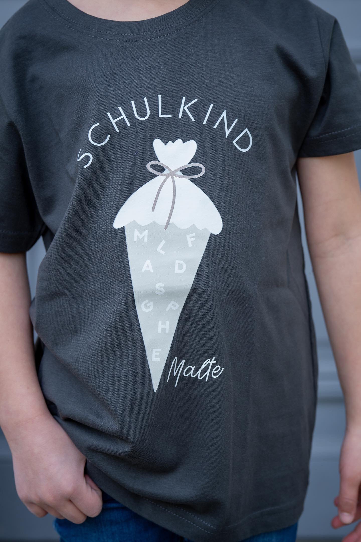 KIDS BASIC T-SHIRT SCHULKIND SCHULTÜTE