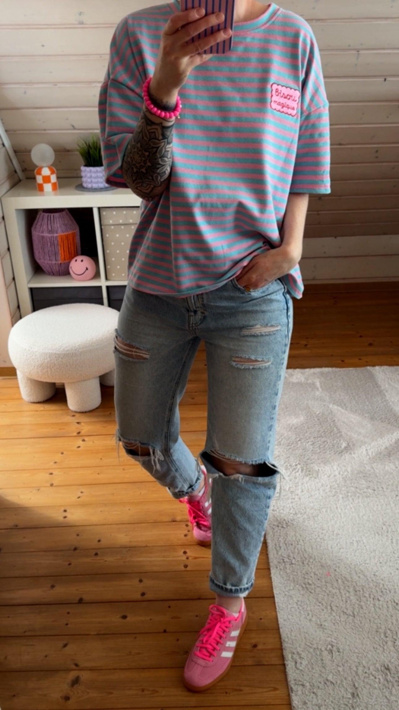 T-Shirt STREIFE French Terry BISOU
