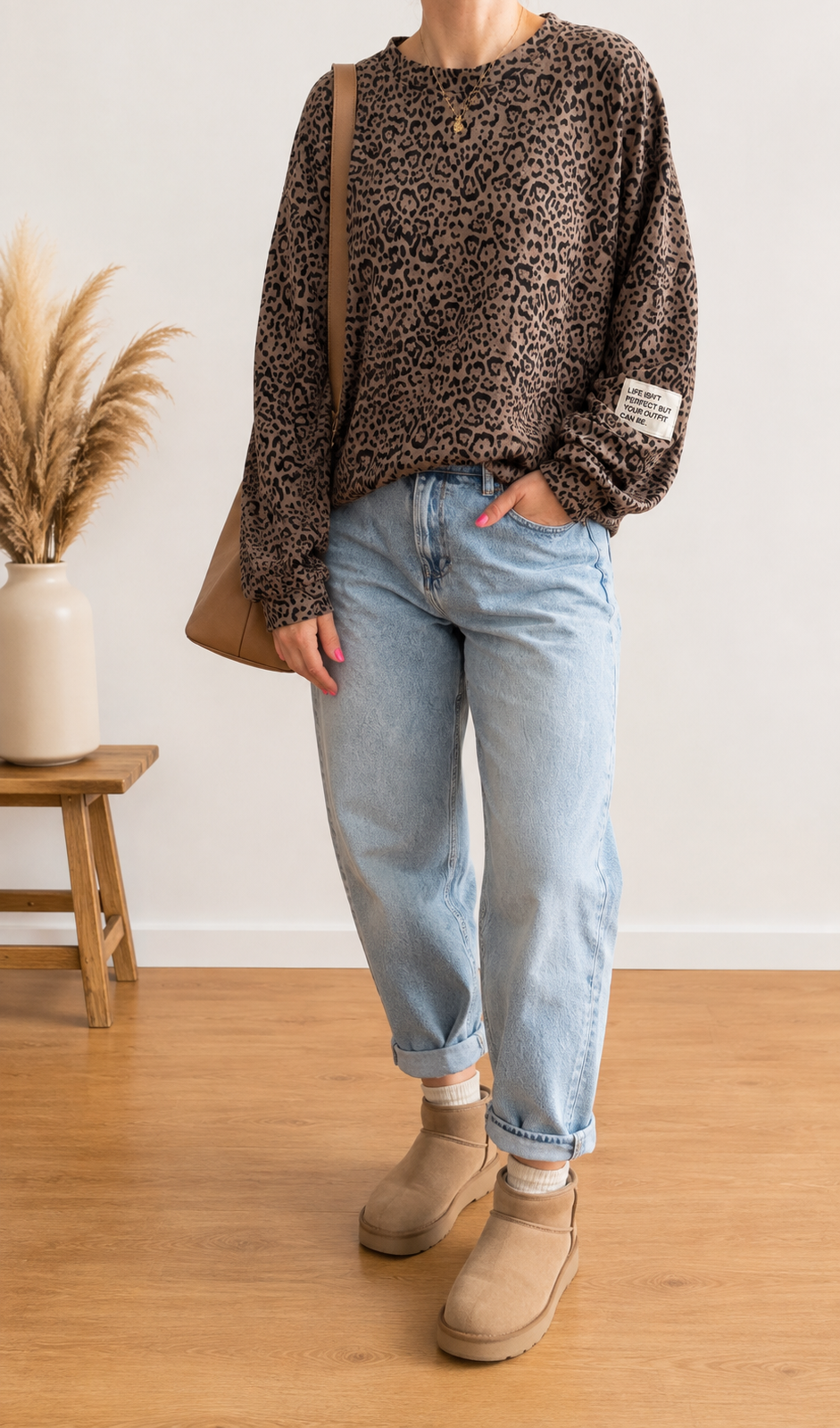 SWEATER PREMIUM TERRY LEO / LIFE ISN‘T PERFECT 3 Farben