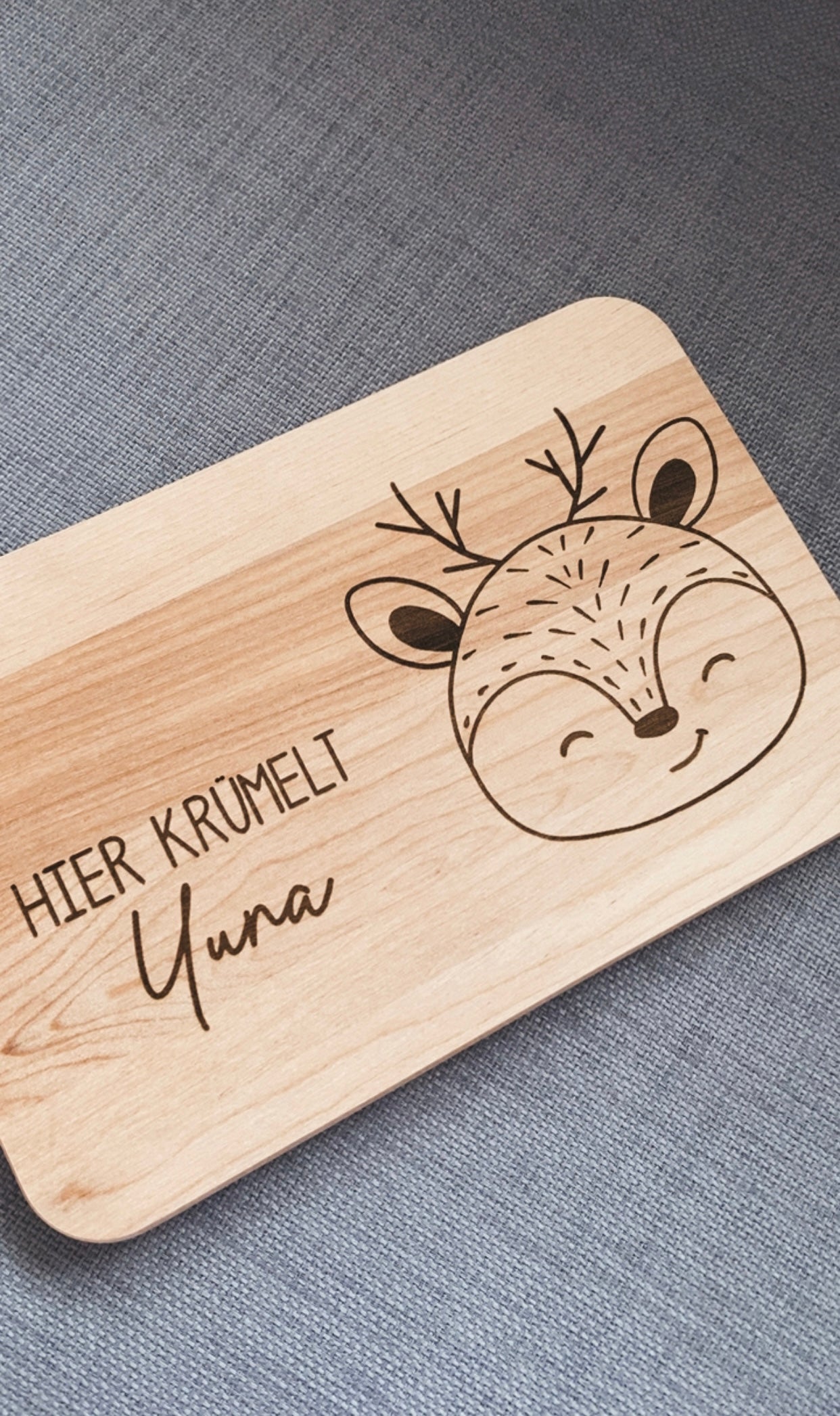 Holzbrett Frühstücksbrettchen Personalisiert