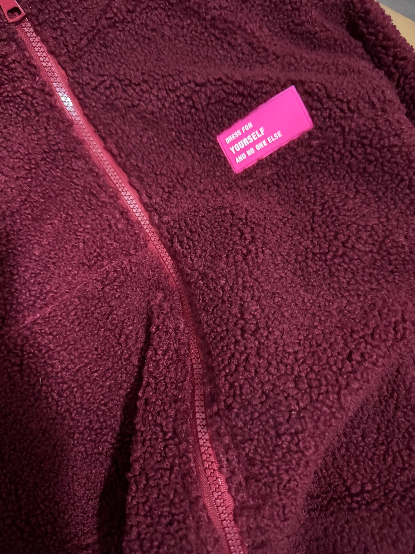 TEDDY Jacke ZIP langarm Neon Patch