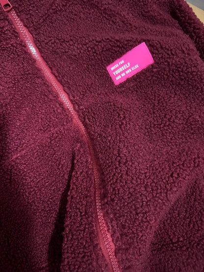 TEDDY Jacke ZIP langarm Neon Patch