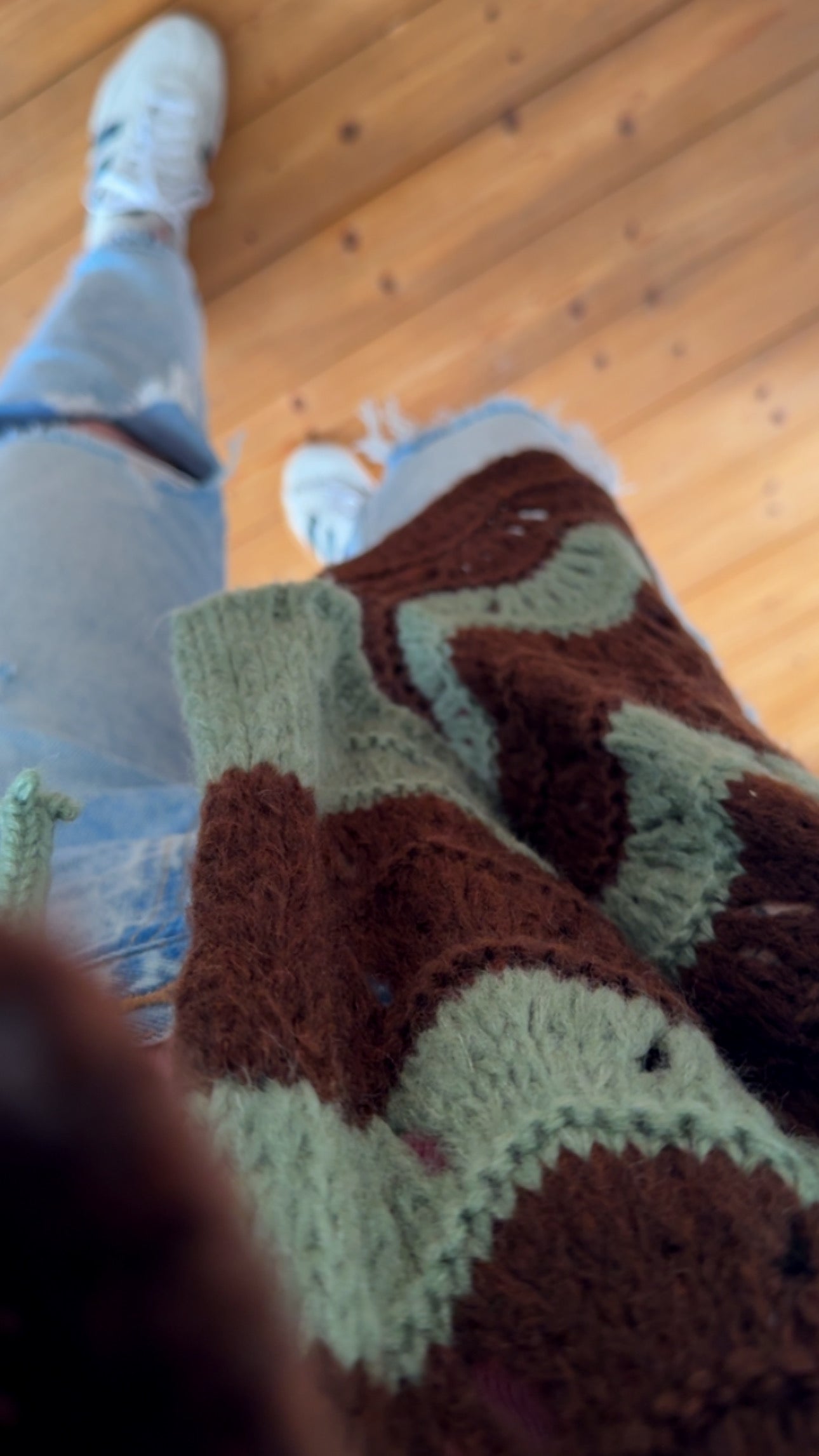 Strickjacke BOHO Lochstrick verschiedene Farben
