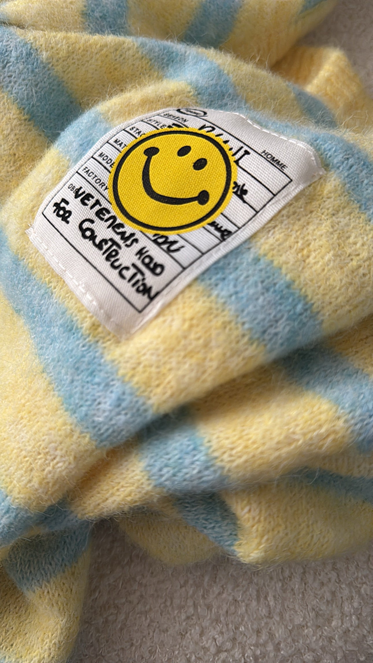 Cardigan COLOUR Block Smile Onsesize